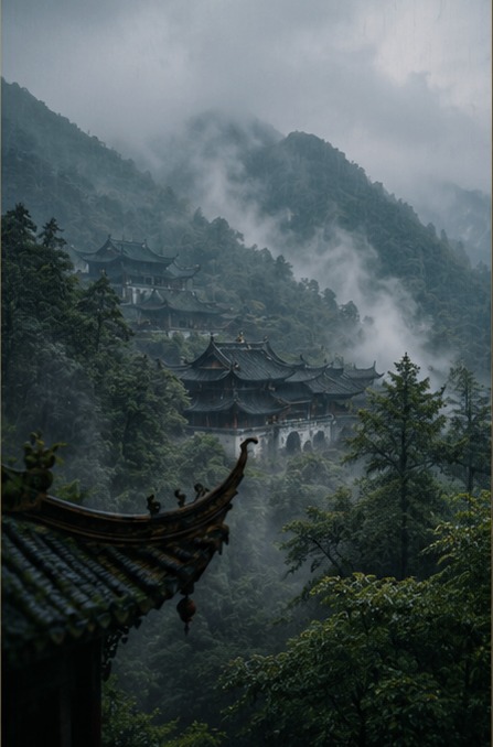 Listening to Rain for an Afternoon in Qingcheng