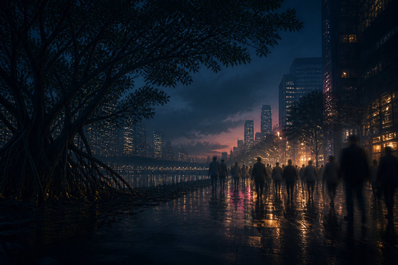 The Mangrove Forest by the Sea